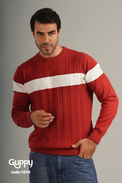 بلوفر 2 لون ضفاير