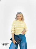 بلوفر مقلم بالعرض كابيتشوه شداد في الكم - Image 4