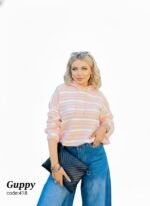 بلوفر مقلم بالعرض كابيتشوه شداد في الكم - Image 5