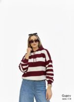 بلوفر مقلم بالعرض كابتشو - Image 5