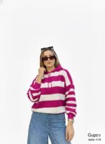 بلوفر مقلم بالعرض كابتشو - Image 3