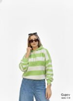 بلوفر مقلم بالعرض كابتشو - Image 2