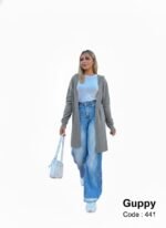 جاكت طويل مفتوح ضفاير - Image 6