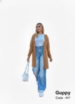 جاكت طويل مفتوح ضفاير - Image 3