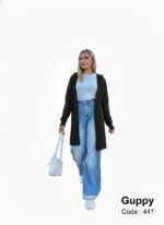 جاكت طويل مفتوح ضفاير - Image 2