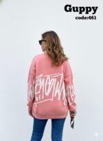 بلوفر اوفر سايز كتابه علي الصدر - Image 4