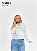 بلوفر مقلم هاي وسط - Image 3