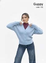 بلوفر صف زراير سادة - Image 2