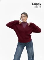 بلوفر صف زراير سادة - Image 8